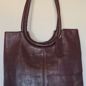 J.Jill Burgundy Leather Shoulder Bag